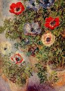 Claude Monet Still Life with Anemones Sweden oil painting artist